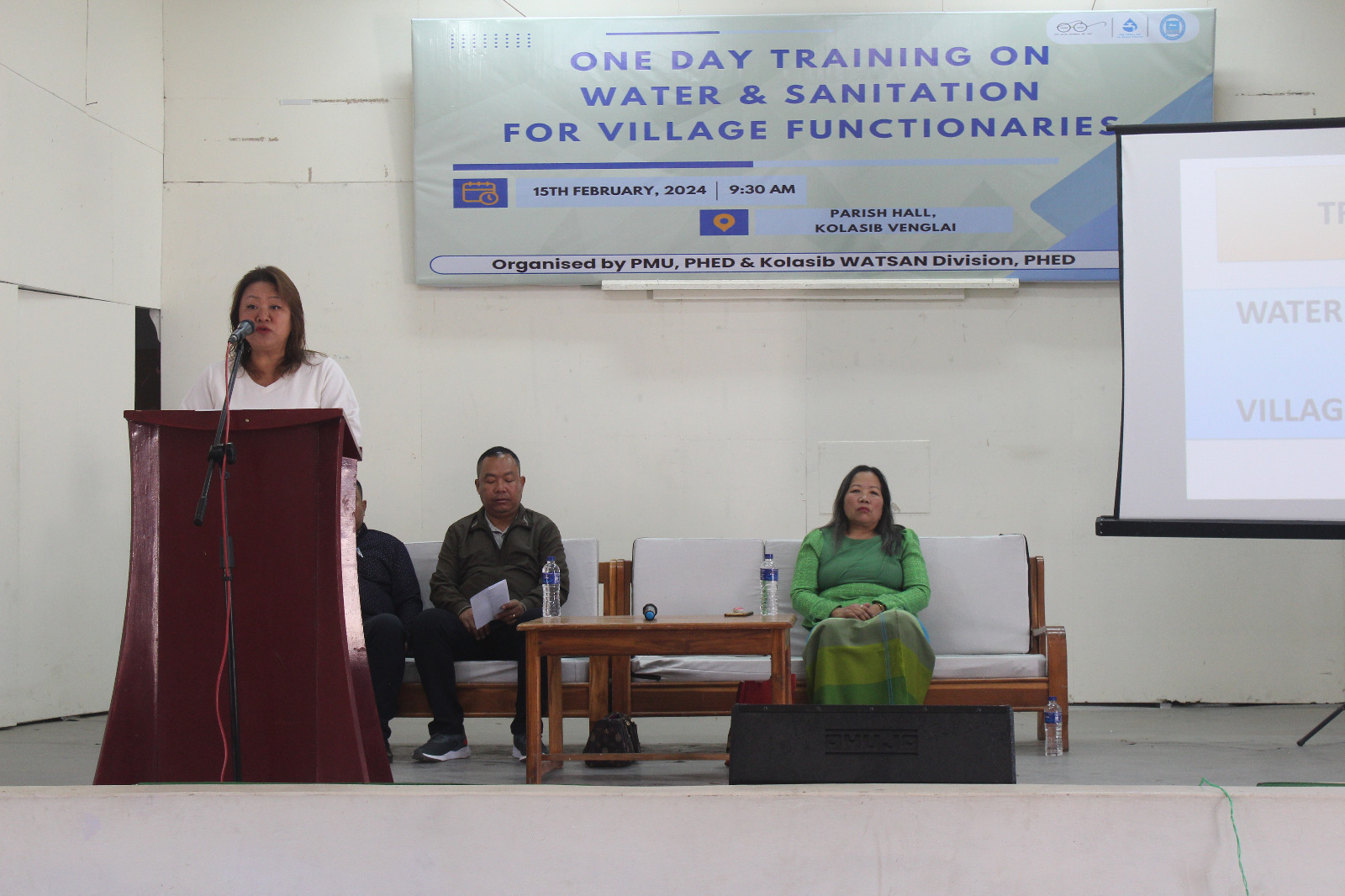 ONE DAY TRAINING ON WATER & SANITATION FOR VILLAGE FUNCTIONARIES HMANG
