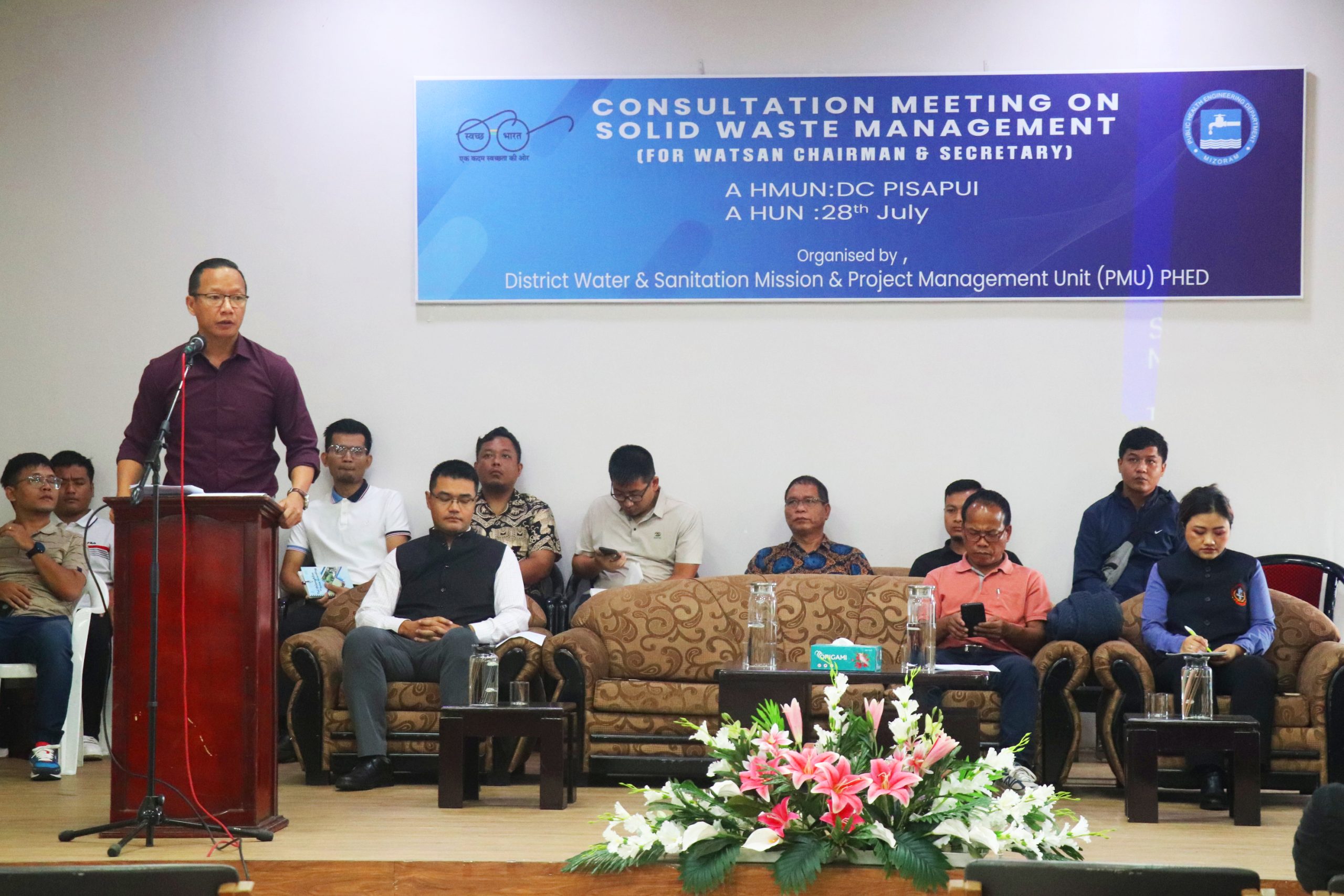 CONSULTATION MEETING ON SOLID WASTE MANAGEMENT (FOR WATSAN CHAIRMAN & SECRETARY) DIRECTOR PMU PHED HOVA HMAN A NI